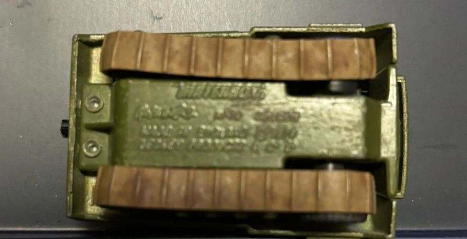 Matchbox Lesney Rolomatics Nº 70 SP Pistola Ejército Tanque Verde Lesney Pistas Originales Foto 2 de 4