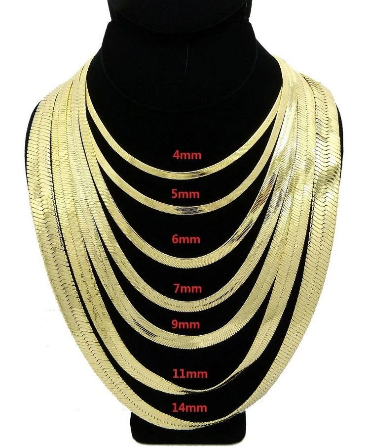 Update 156+ 14k gold herringbone necklace 16 inch super hot