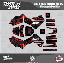 Graphics Kit for Losi PRO MOTO MX (ALL YEARS) Twitch Series - Red