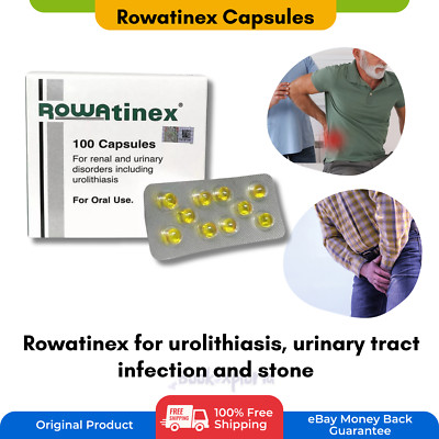 Rowatinex for Renal Urinary Tract Stones Rowa Disorders 100 Caps Free Shipping