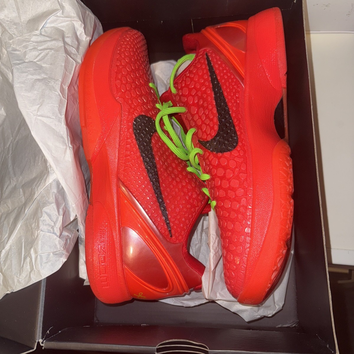 シューズ(男性用) Nike Kobe 6 Protro \"Reverse Grinch\" Nike Kobe VI 6 Protro Reverse Grinch FV4921-600 Men's Size