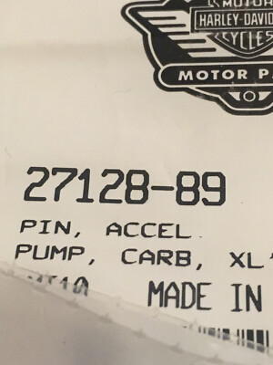 NOS OEM Genuine Harley Davidson Motorcycle Carb Pin P/N 27128-89