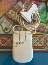 VINTAGE 3 button Serial non-optical MOUSE by Kraft Systems FCC  BKL820153 White