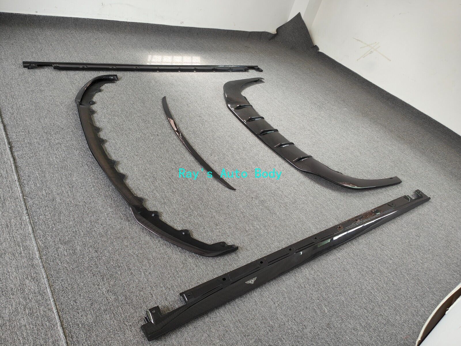 Fit For Bentley Flying Spur Carbon Fiber Sideskirts Rear Diffuser Front ...