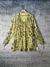 Topshop Floral Print Babydoll Dress Yellow Black Chuck On In ASOS US 6