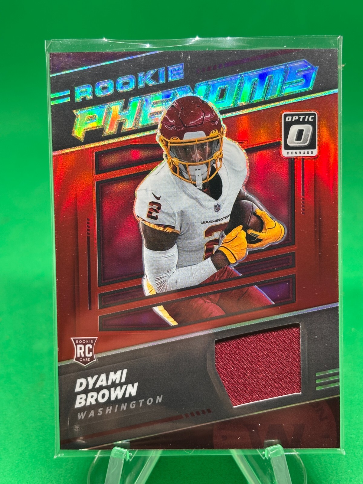 2021 Donruss Optic Rookie Phenoms Patch Dyami Brown Washington Commanders