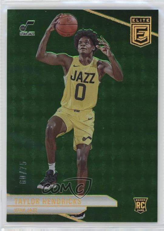 2023-24 Donruss Elite Rookies Neon Green /75 Taylor Hendricks #216 Rookie RC