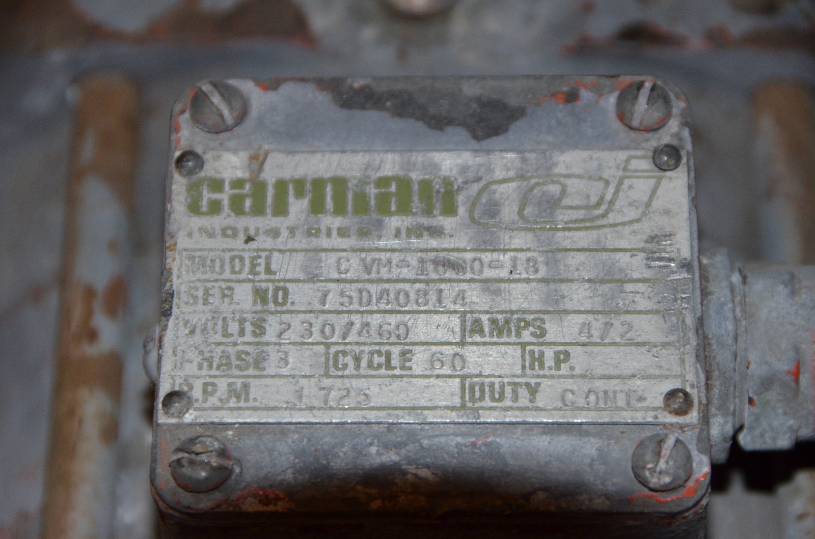 CARMAN Vibration Motor Model CVM 1000-18 | eBay