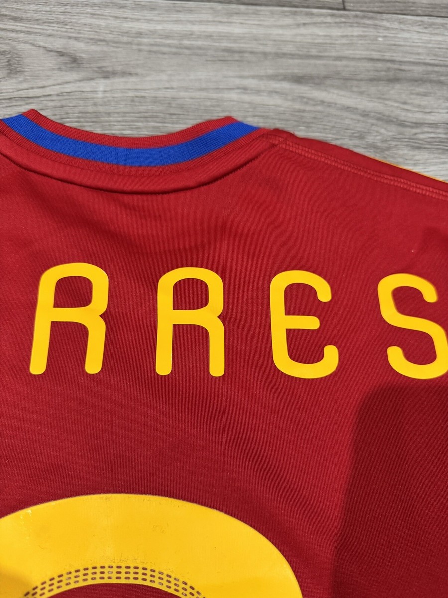 Spain National Team 2010 2011 #9 Torres Football Shirt Jersey