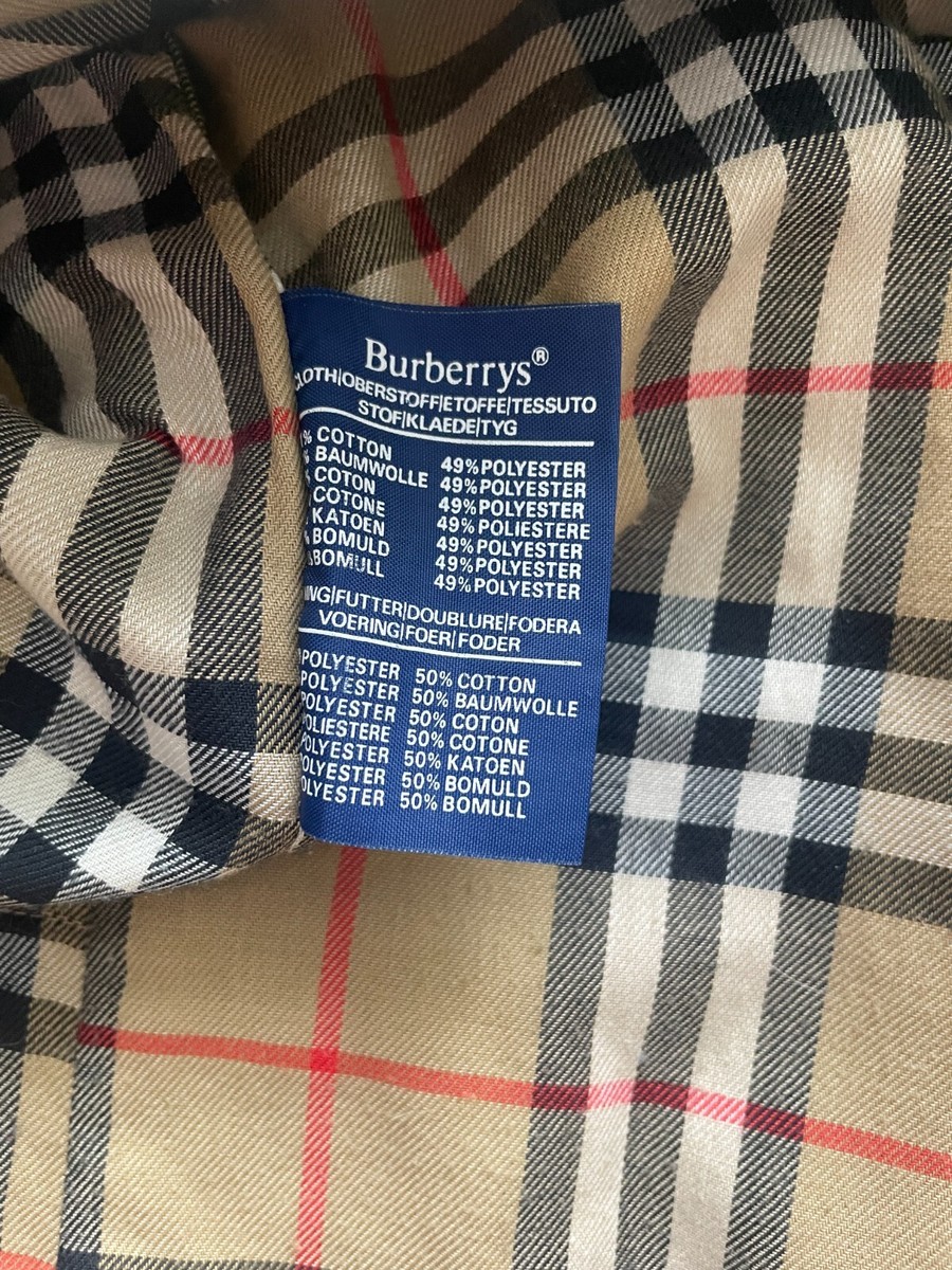 Vintage Burberry Mens Trench Coat Size 54 | eBay