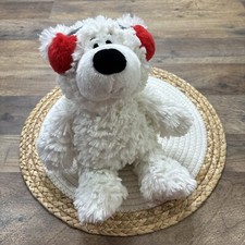 Gund Blizzard White Teddy Bear Plush with Ear Muffs 12 Stuffed Animal
