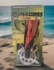 C&H Lures LIL Stubby Rigged & Ready RRLS19 Tuna Wahoo Kingfish Dolphin Red Black