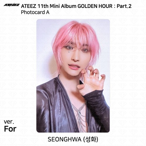 Mini álbum ATEEZ The 11th Golden Hour Pt.2 a diario para ver tarjeta fotográfica postal - Imagen 51 de 156
