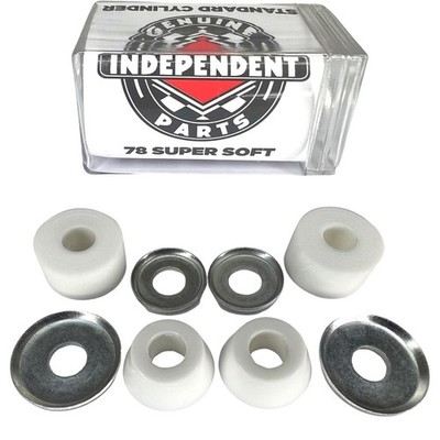 Independent Standard Cylinder Skateboard Lenkgummis Bushings super soft 78a weiß