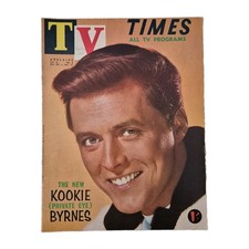 TV Times Vintage Entertainment Magazine October 25-31, 1961 Kookie Byrnes