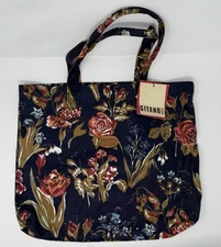 Gitano Blackwash Tote Floral Large Canvas