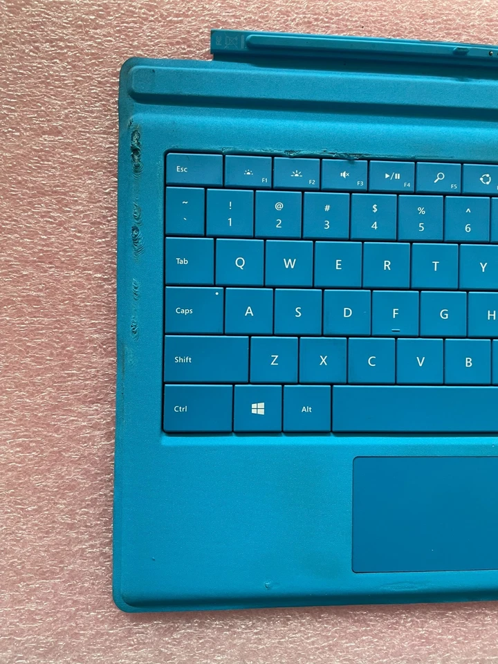 Genuine Microsoft Surface Pro 3 4 5 6 TypeCover Keyboard (1644) Cyan*Read*#04 - Image 2 of 4