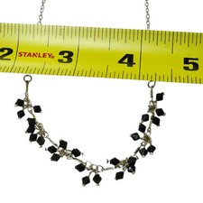  Dainty Black beaded necklace