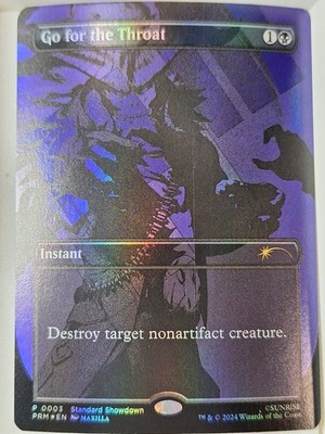 Go for the Throat - FOIL - Standard Showdown Promo - Magic the Gathering MTG