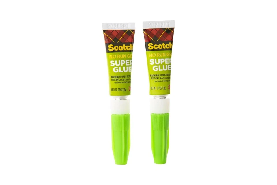 Scotch Super Glue Gel, 0,07 oz, paquete de 2, se seca rápidamente con una sujeción permanente (A... Foto 4 de 4