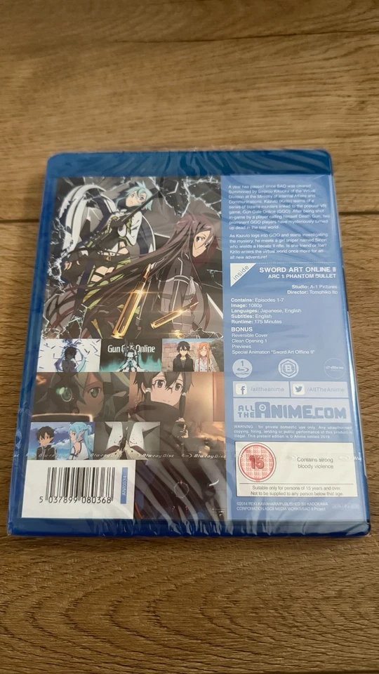 Sword Art Online 2 Part 1, 2 & 4 Anime Blu-Ray NEW [Region B] - Image 3 of 4