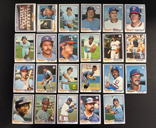 1978 Topps Texas Rangers Lot of 23: Bump Wills, Len Barker, G Perry, Blyleven