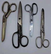 Vintage Scissors Clauss Wiss Made By Richard Of Sheffield England Thimble Button