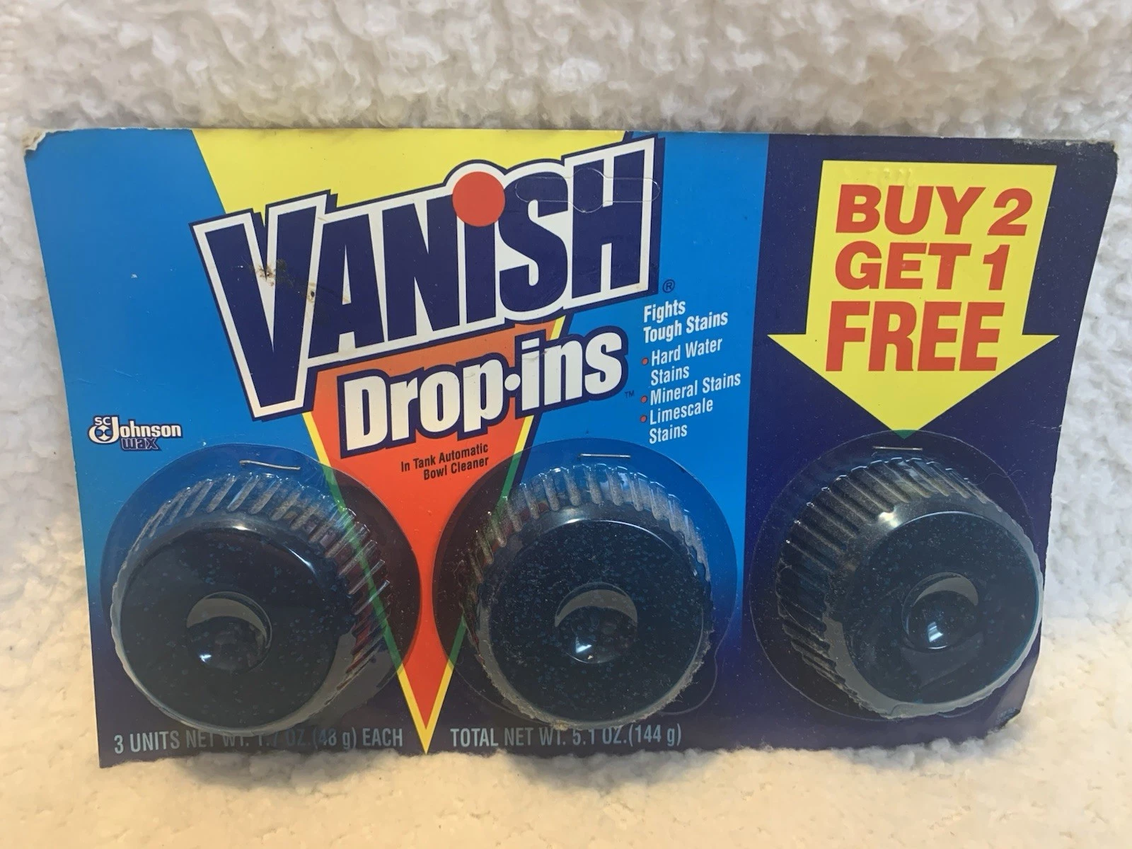 Vintage 90's Vanish Drop Ins - 3ct pkg