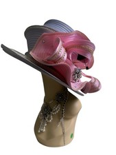 Womens Terramina Church Wedding Kentucky Derby Wide Brim Tea Party Hat