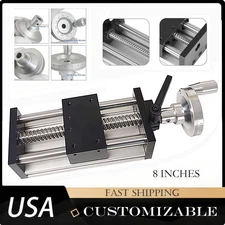 22-88lbs Manual Linear Motion Slide Table 8'' X Y Z Positioning Stages For CNC