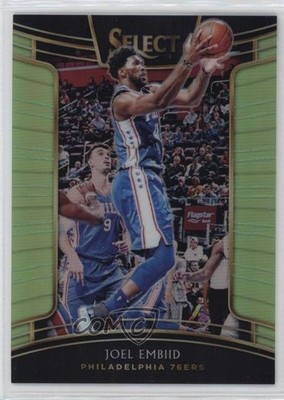 2018-19 Panini Select Concourse Neon Green Prizm 39/75 Joel Embiid #81 fs8