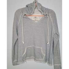 O'Neill Hoodie Womens M Striped Distressed Sweatshirt Surf Casual