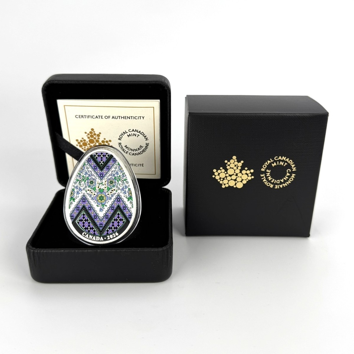 2026 Canada $20 Pysanka Egg 1 oz Fine Silver Coin - SOLD OUT AT