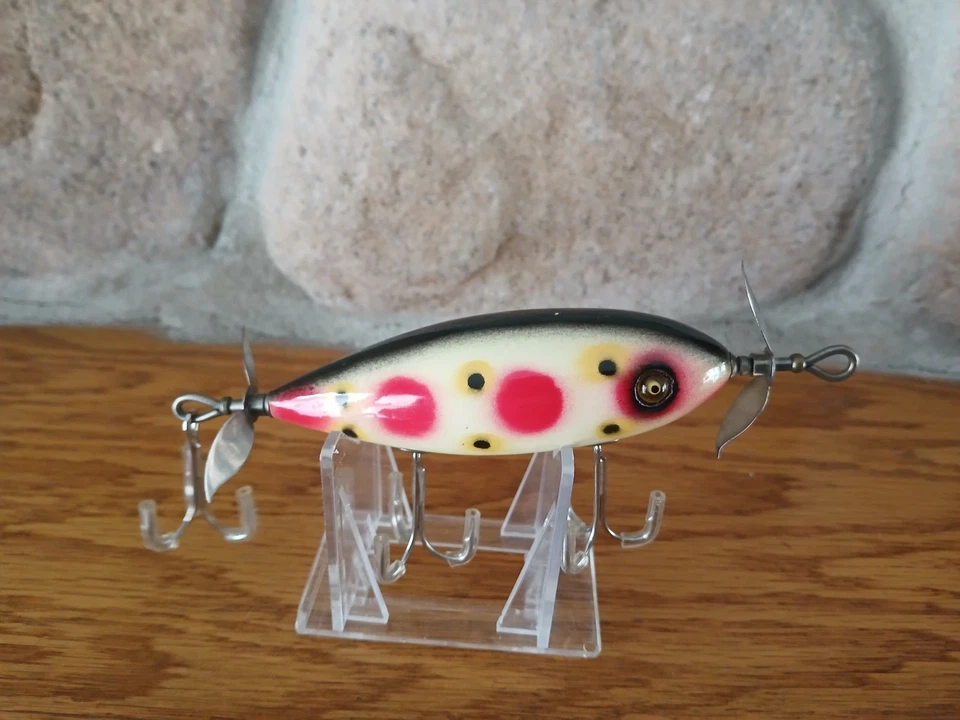 Southbend Surf Oreno Nº963 Manchado, Madera con Ojos de Vidrio, Original Repintado Foto 3 de 4