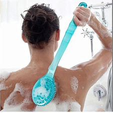 1 pc Long Handle Bath Brush Soft Bristle Back Scrubber Shower Massage Tool
