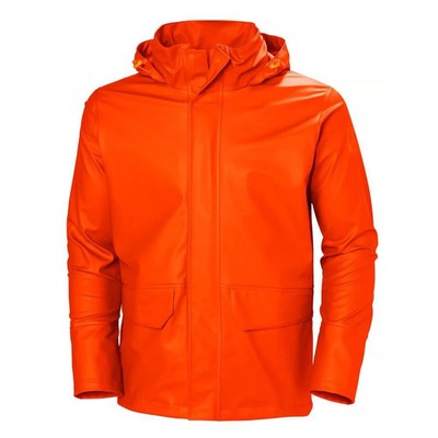 Helly Hansen Pu Gale Waterproof Rain Jacket Dark Orange Medium