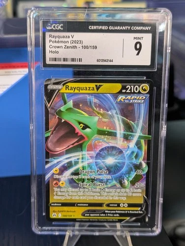 CGC 9 Rayquaza V 100/159 Crown Zenith Holo