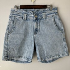 Esprit Denim Shorts Women 12 Light Mom Jean 80's 90's Retro High Waist Vintage