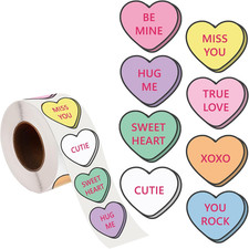 800 Pcs Valentines Heart Stickers for Kids - Perfect for Classrooms Decor