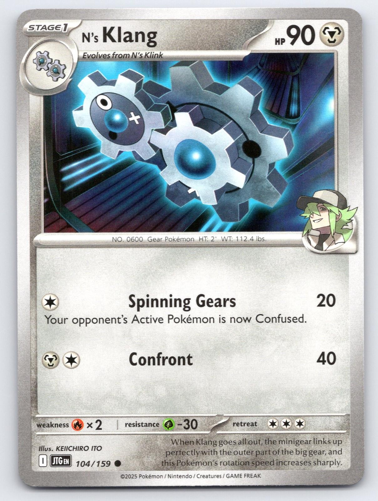 N's Klang 104/159 Common Journey Together Pokemon Near Mint