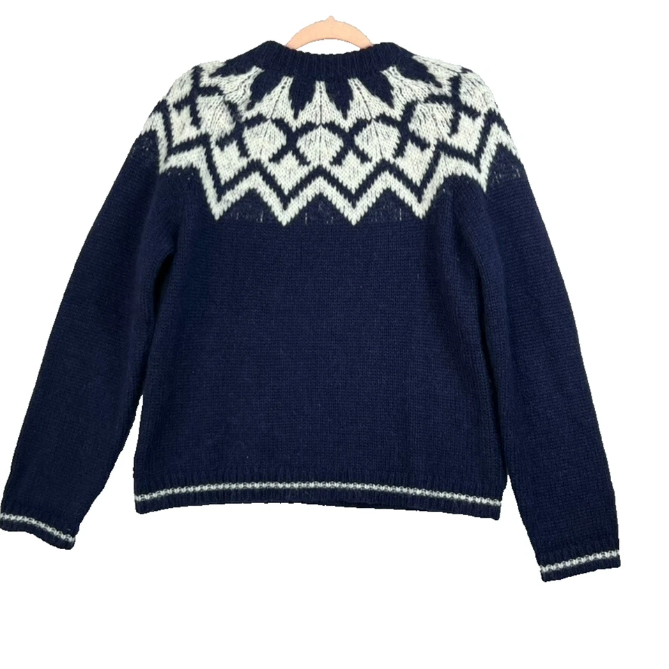 Velvet by Graham & Spencer Sweater Womens Size XS Alexa Fair Isle Alpaca Wool - Image 2 of 4