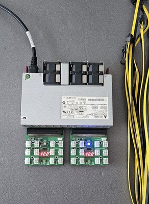  2400W Delta Server Netzteil Set mit viel Zubehör für AI, Deep Learning, GPU