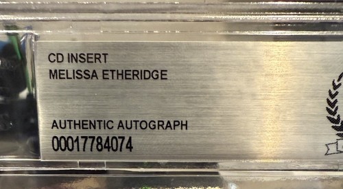 Melissa Etheridge SIGNED CD Insert Beckett BAS Encased Slab - Picture 3 of 4