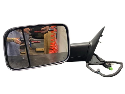 2019-2022 RAM 2500 FRONT LEFT POWER FOLDING DOOR MIRROR ASSY W/BLIND SPOT |CROME