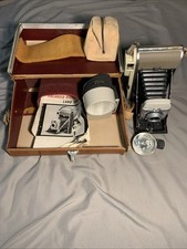 Vintage Polaroid Land Camera Model 80 w/Flash, Wink-Light, Case Film