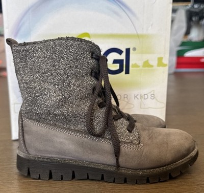 Girls PRIMIGI grey Sparkle Boots Size 29