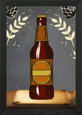brandloses Bier gerahmtes Wandbild Poster Leinwanddruck Bild