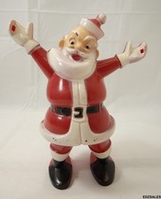 Vintage Santa Hard Plastic Christmas Candy Holder Figure
