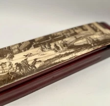 Vintage Extra Long Italian Mid Century Flatware Storage Box