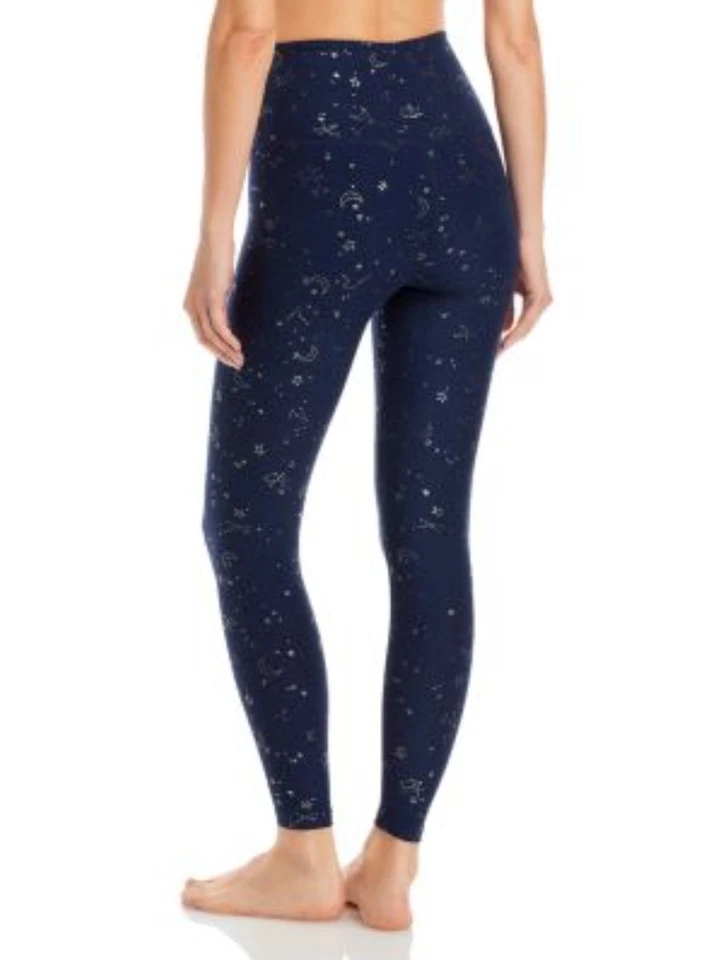 Beyond The Bump Love The Bump Softshine Yoga Tight Leggings Pants Medium Blue - Image 2 of 4